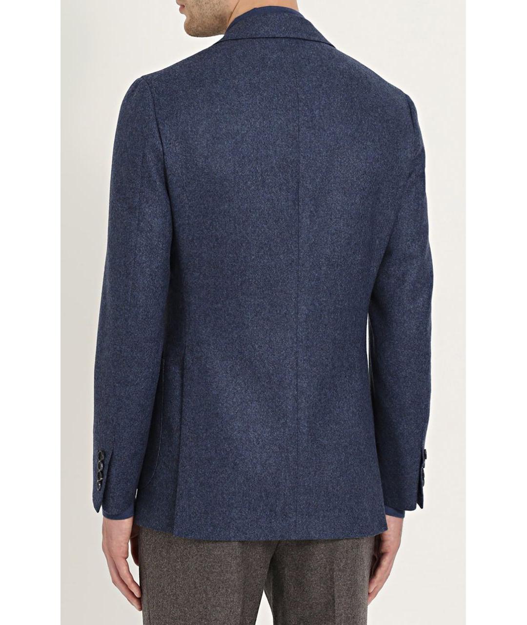 BRIONI Темно-синий шерстяной пиджак, фото 6