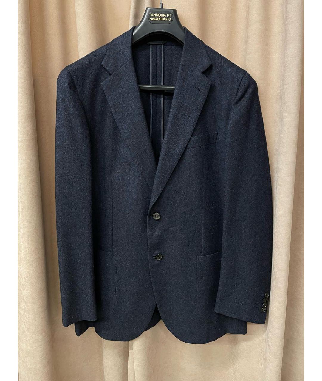 BRIONI Темно-синий шерстяной пиджак, фото 9