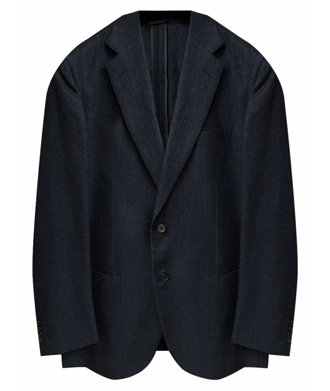 BRIONI Темно-синий шерстяной пиджак, фото 1
