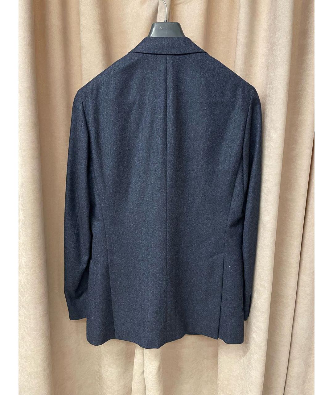 BRIONI Темно-синий шерстяной пиджак, фото 2