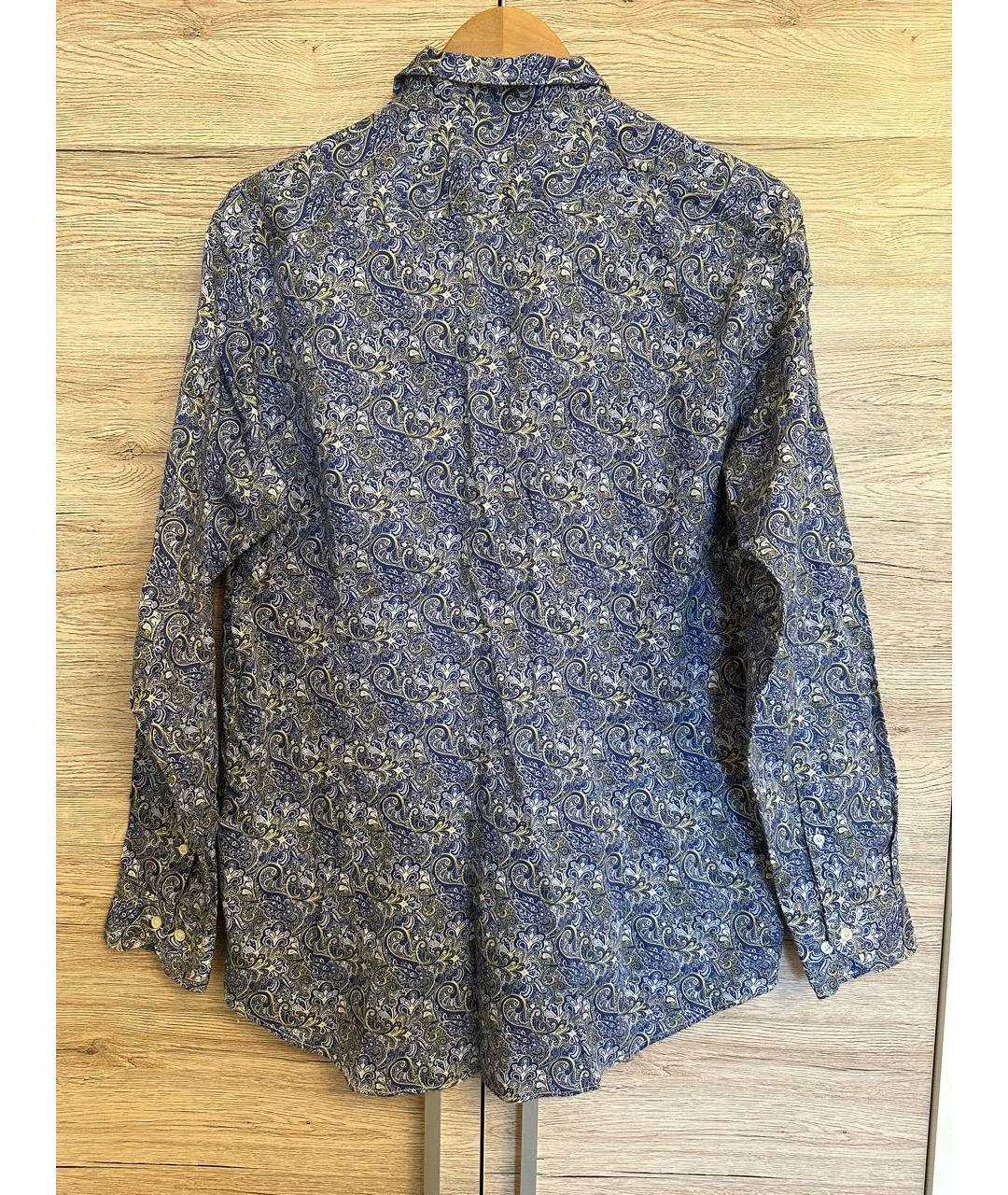 ETRO Синяя хлопковая кэжуал рубашка, фото 2