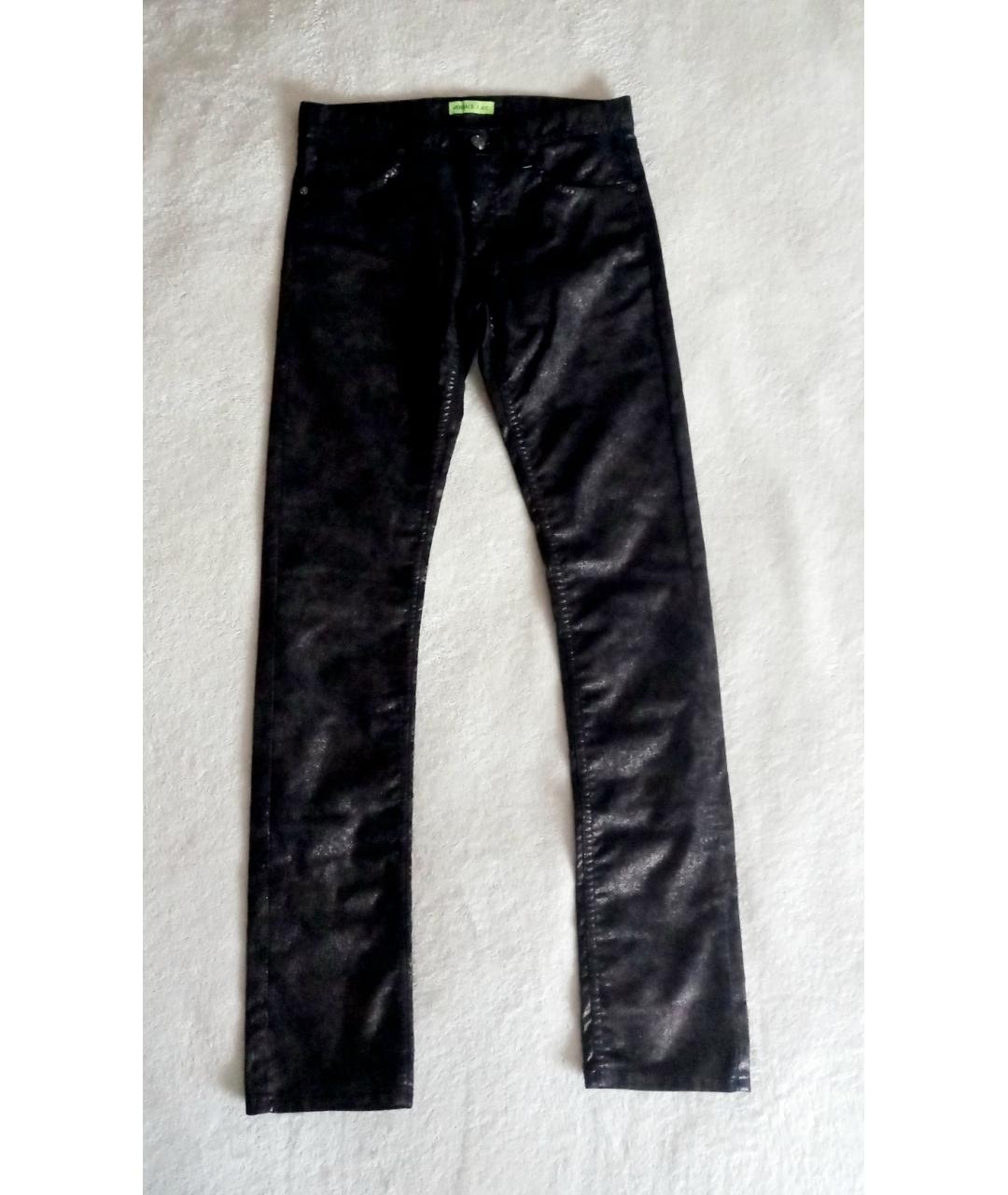 VERSACE JEANS COUTURE Черные хлопковые джинсы скинни, фото 6
