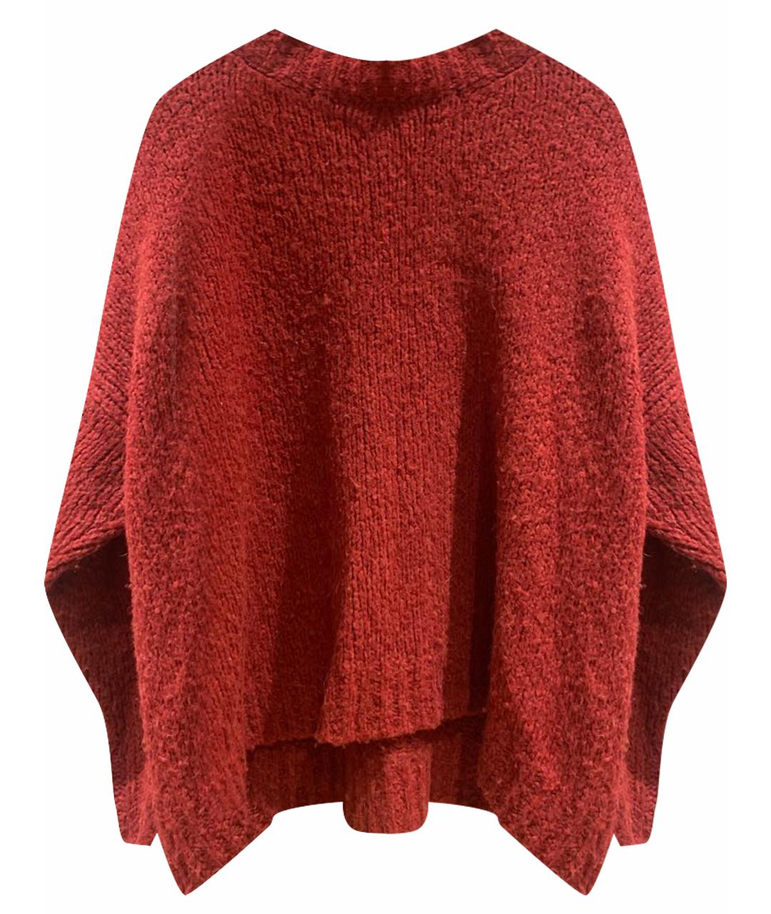 ISABEL MARANT ETOILE Бордовый шерстяной джемпер / свитер, фото 6