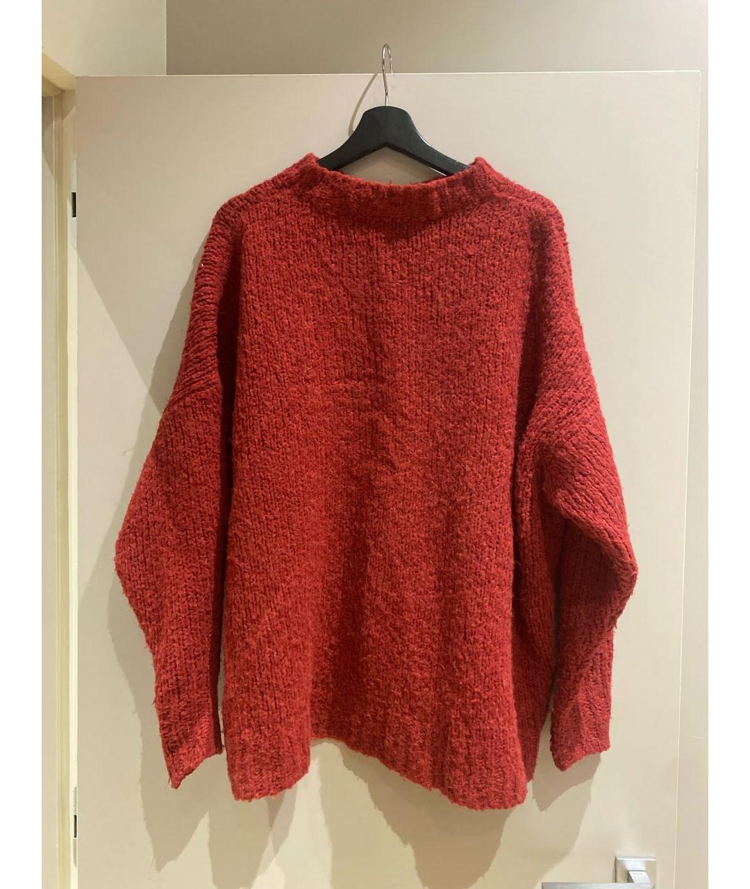ISABEL MARANT ETOILE Бордовый шерстяной джемпер / свитер, фото 2