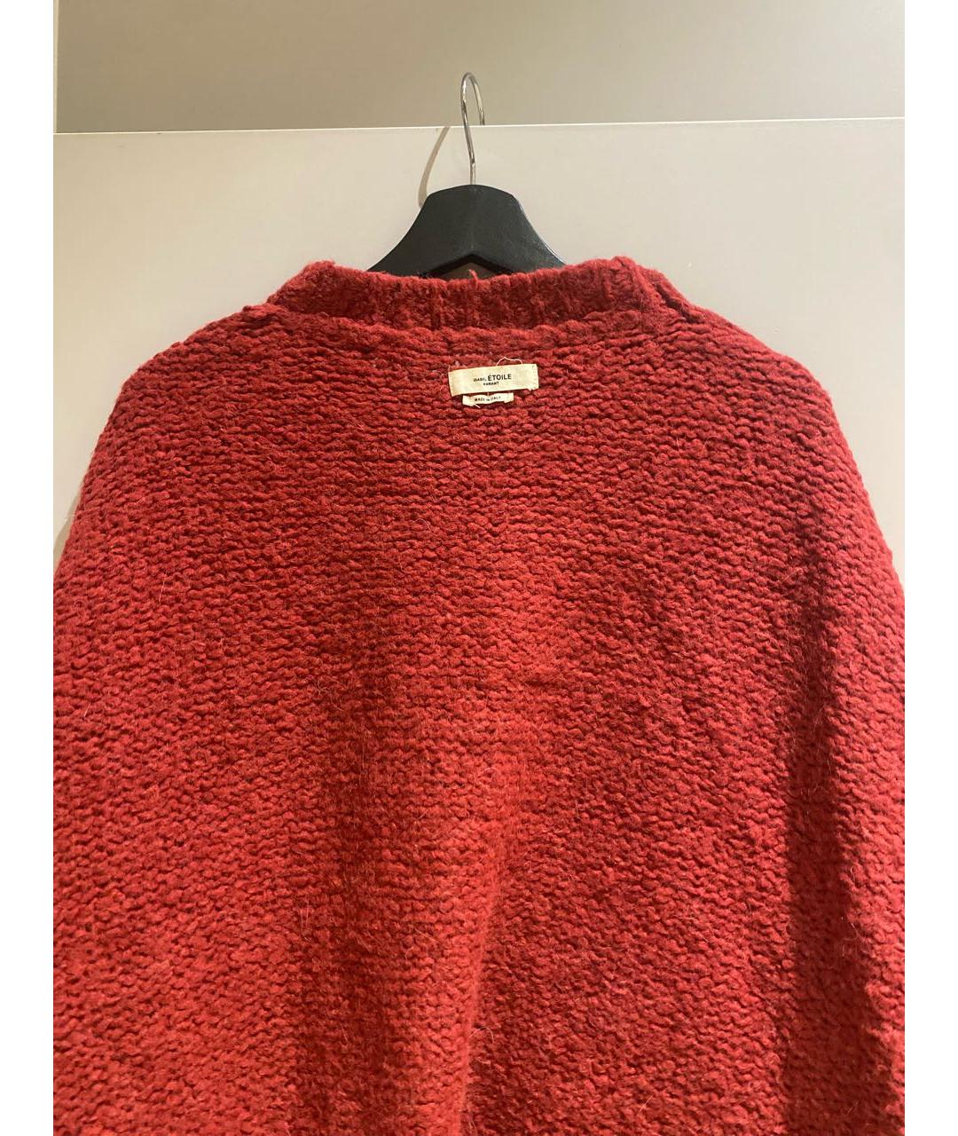 ISABEL MARANT ETOILE Бордовый шерстяной джемпер / свитер, фото 3