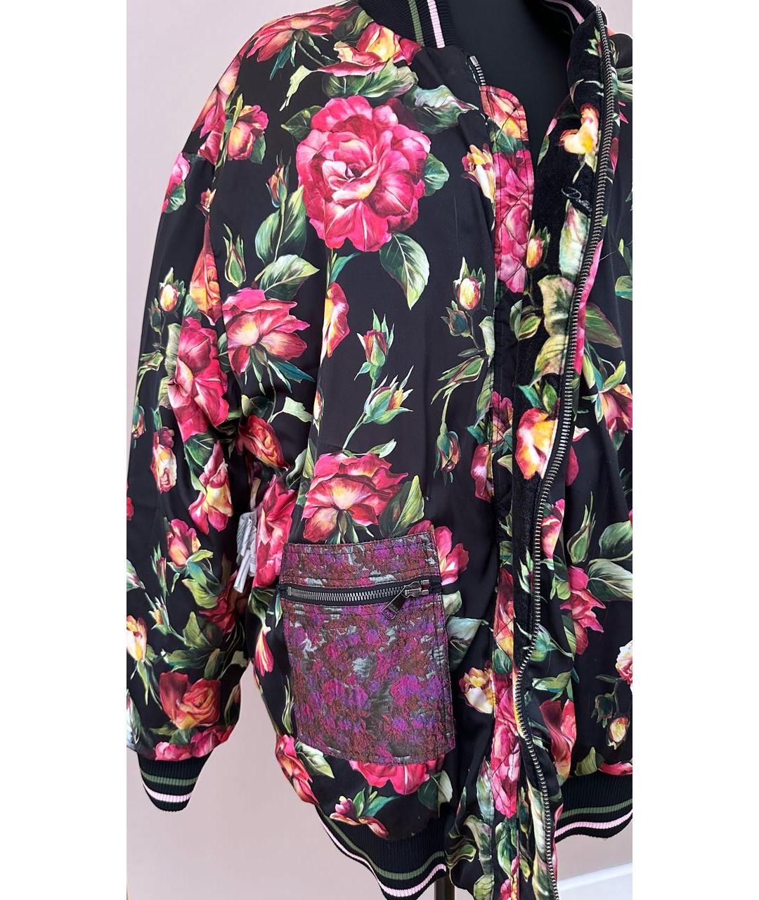 DOLCE&GABBANA Черный бархатный пуховик, фото 6