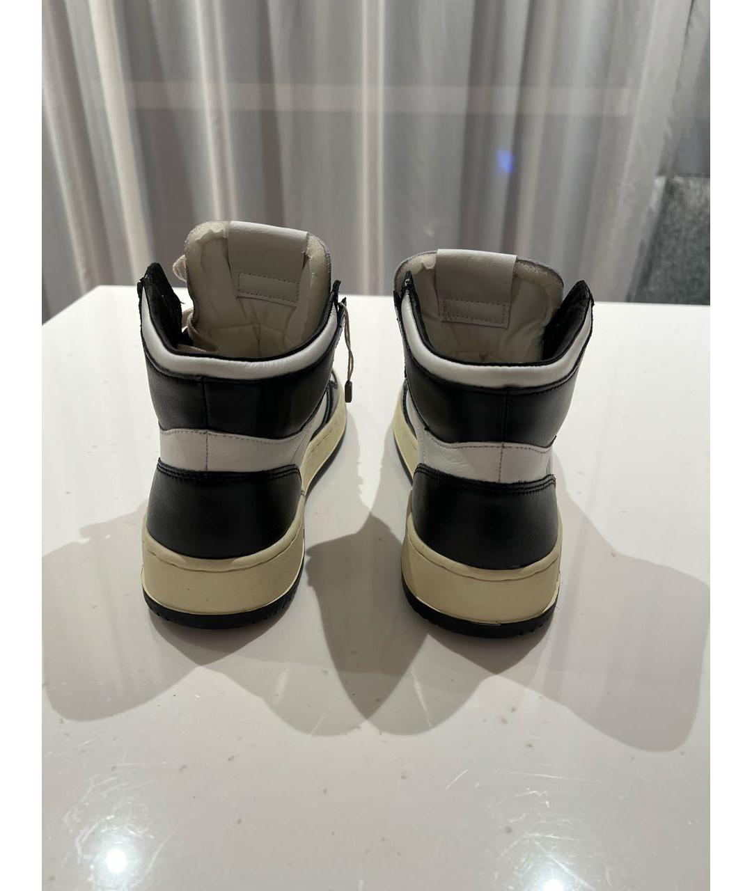 AUTRY Белые кожаные высокие кроссовки / кеды, фото 4