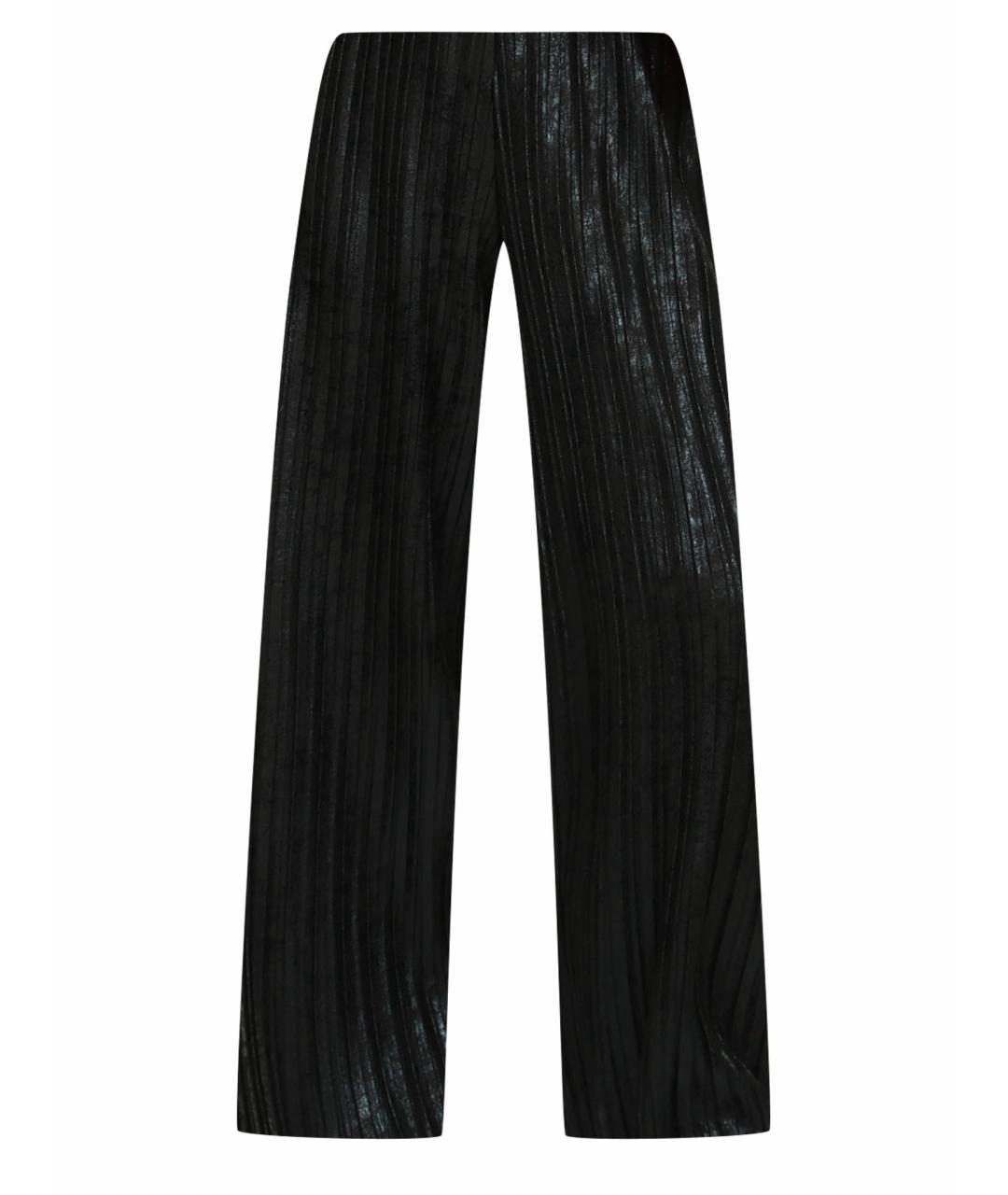 LIU JO Черные полиэстеровые брюки широкие, фото 1