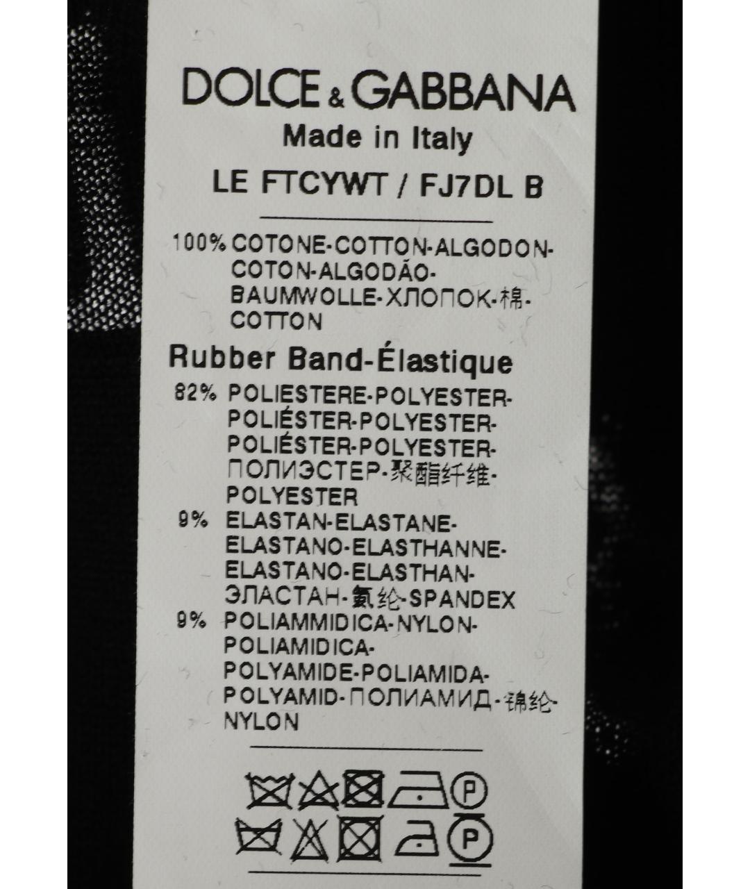 DOLCE&GABBANA Черные леггинсы и велосипедки, фото 2