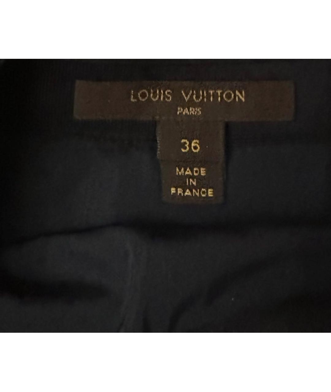 LOUIS VUITTON PRE-OWNED Черная юбка мини, фото 5