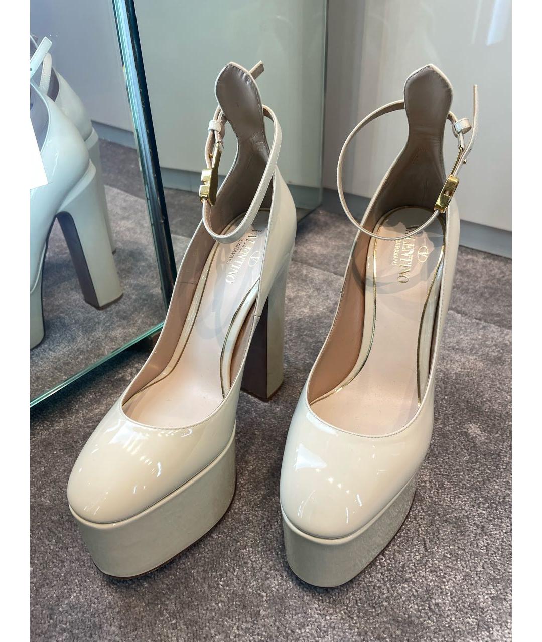 VALENTINO Белые туфли из лакированной кожи, фото 7