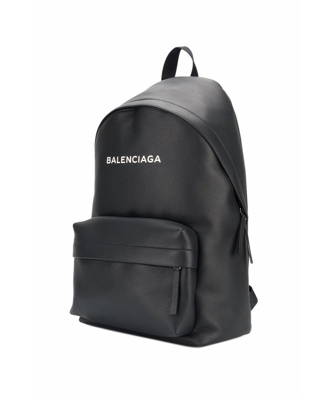 BALENCIAGA Черный кожаный рюкзак, фото 3