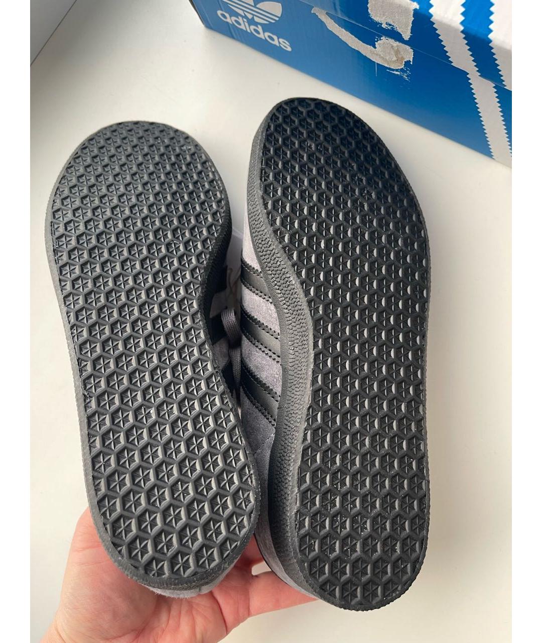 ADIDAS Серые замшевые кроссовки, фото 4