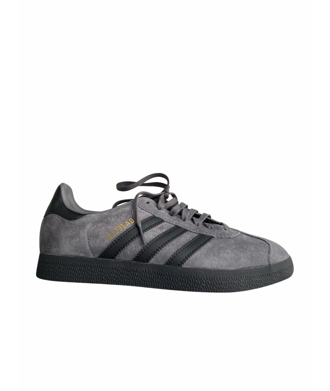 ADIDAS Серые замшевые кроссовки, фото 1