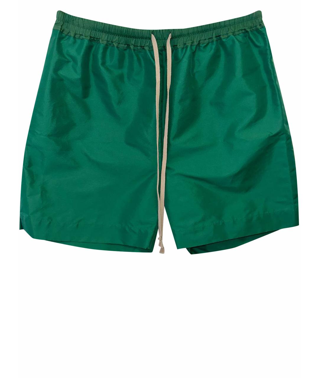 RICK OWENS Зеленые полиамидовые шорты, фото 1
