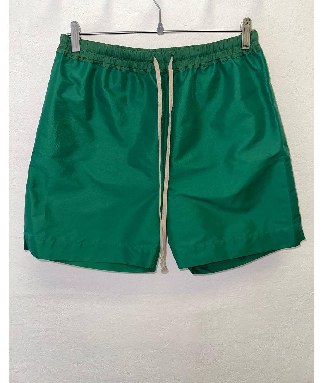 RICK OWENS Зеленые полиамидовые шорты, фото 5