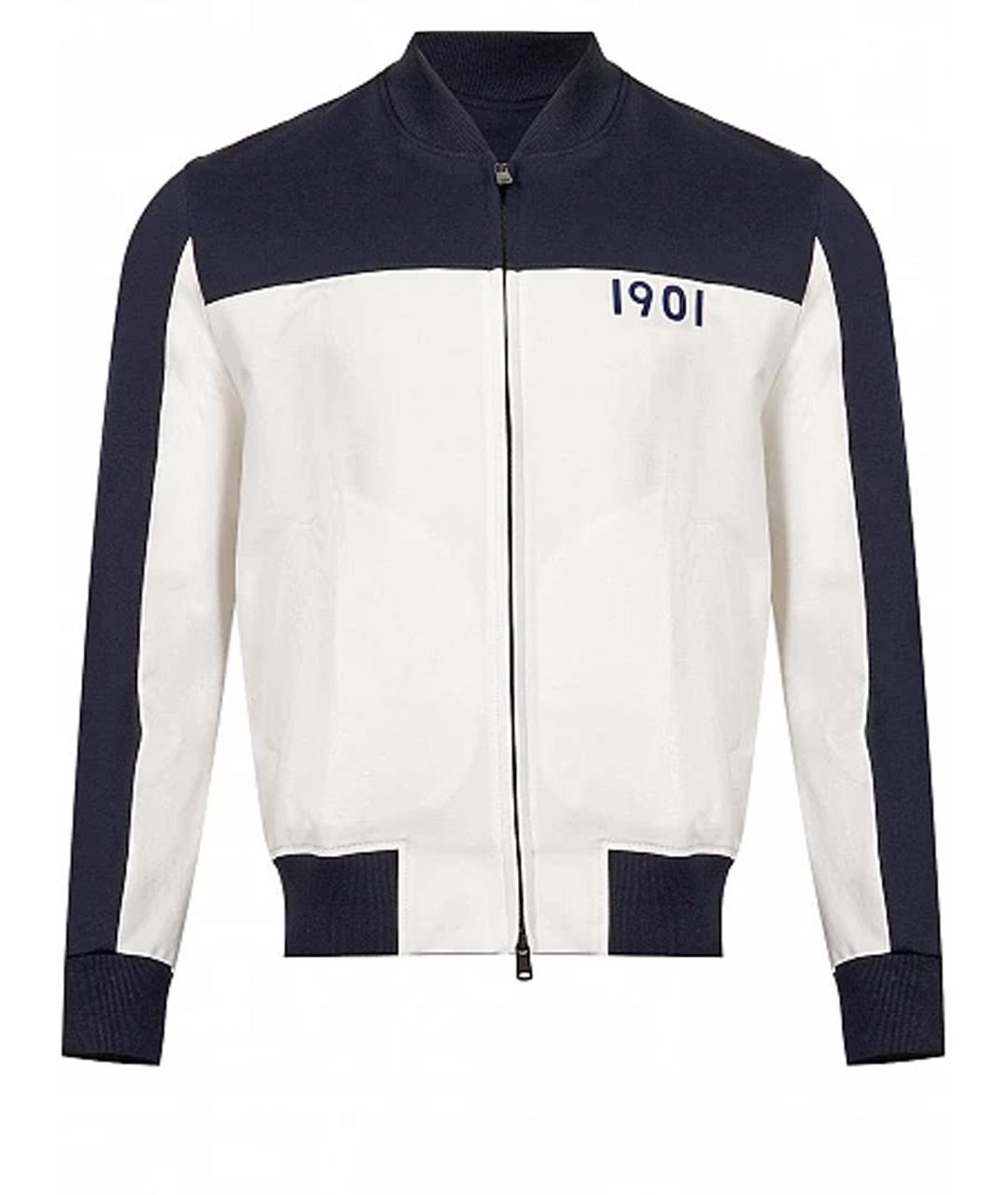 CIRCOLO 1901 Белая хлопковая спортивная куртка, фото 9
