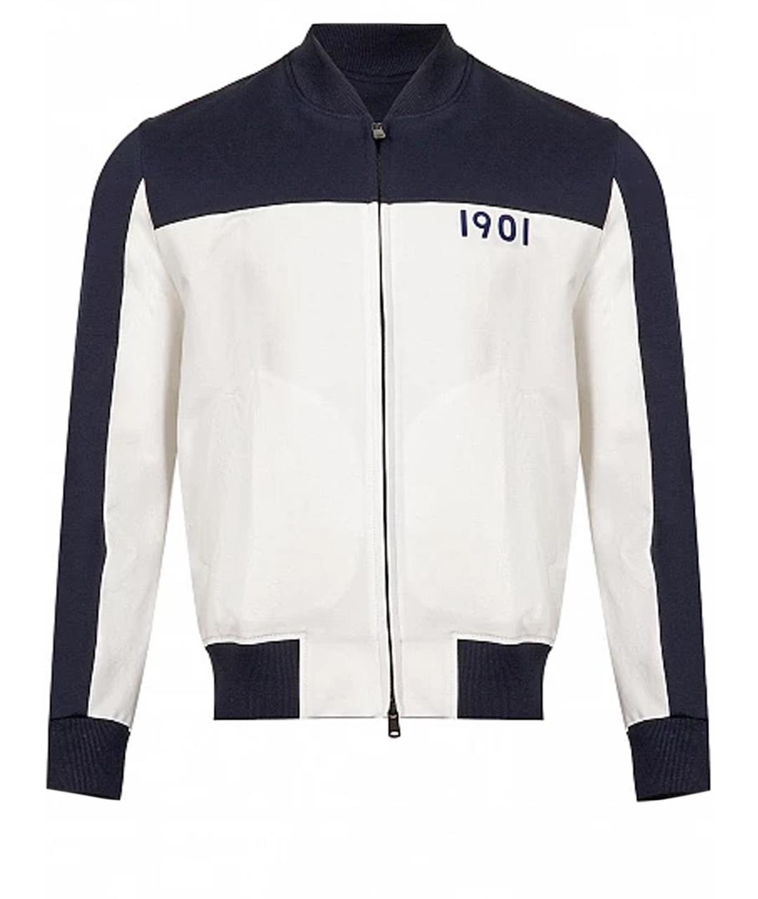CIRCOLO 1901 Белая хлопковая спортивная куртка, фото 1