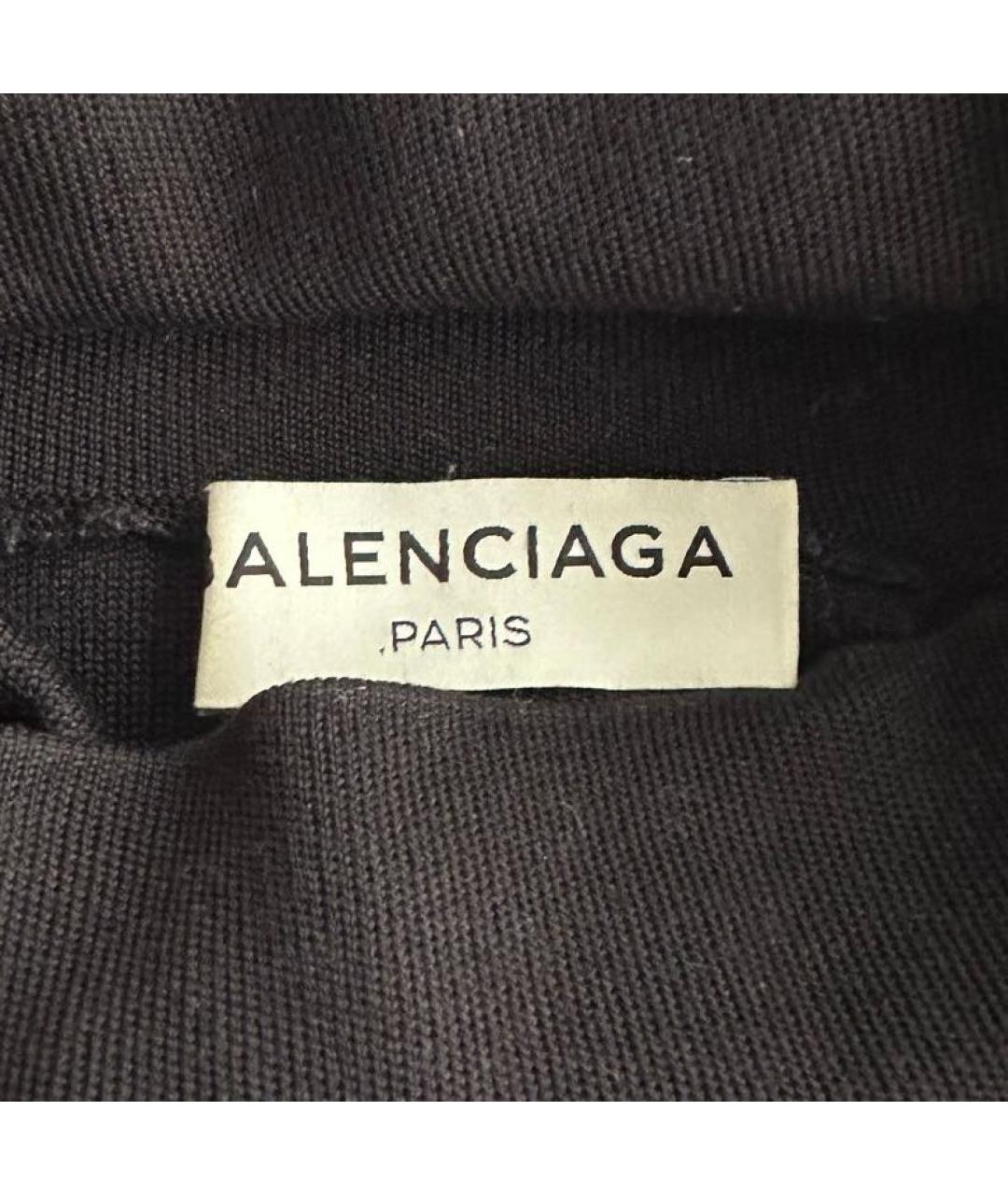 BALENCIAGA Черная шелковая водолазка, фото 6