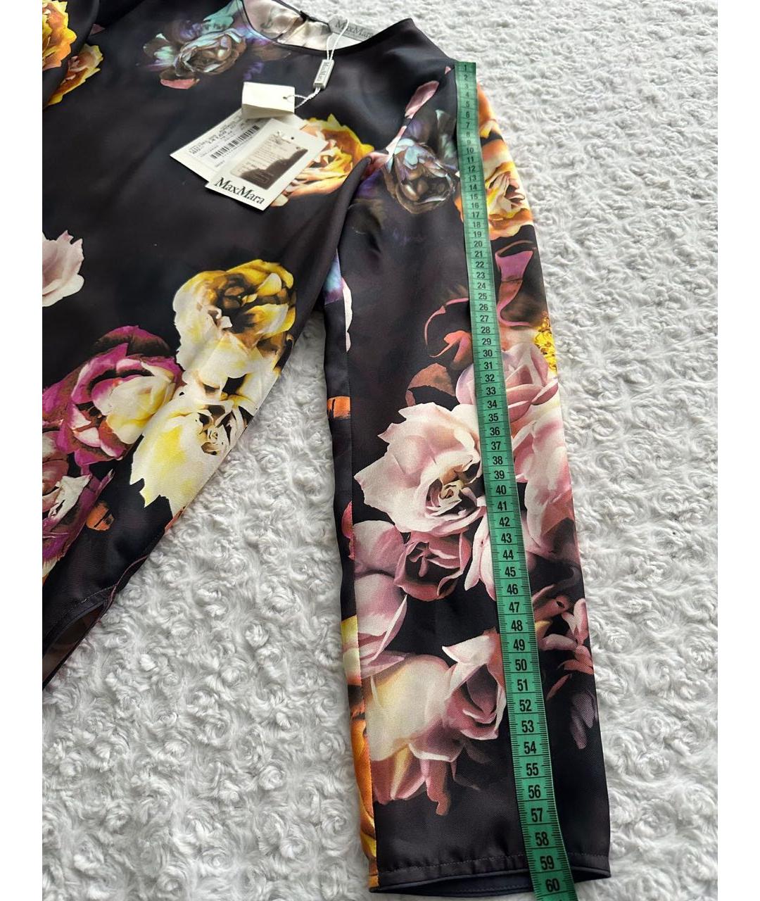 MAX MARA Мульти шелковая блузы, фото 4