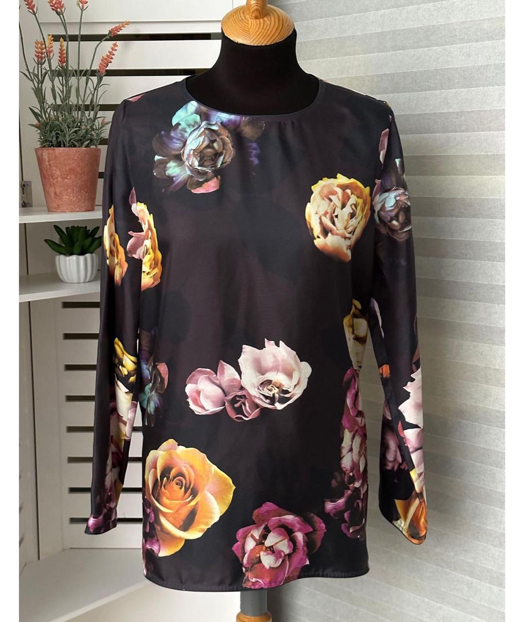MAX MARA Мульти шелковая блузы, фото 8