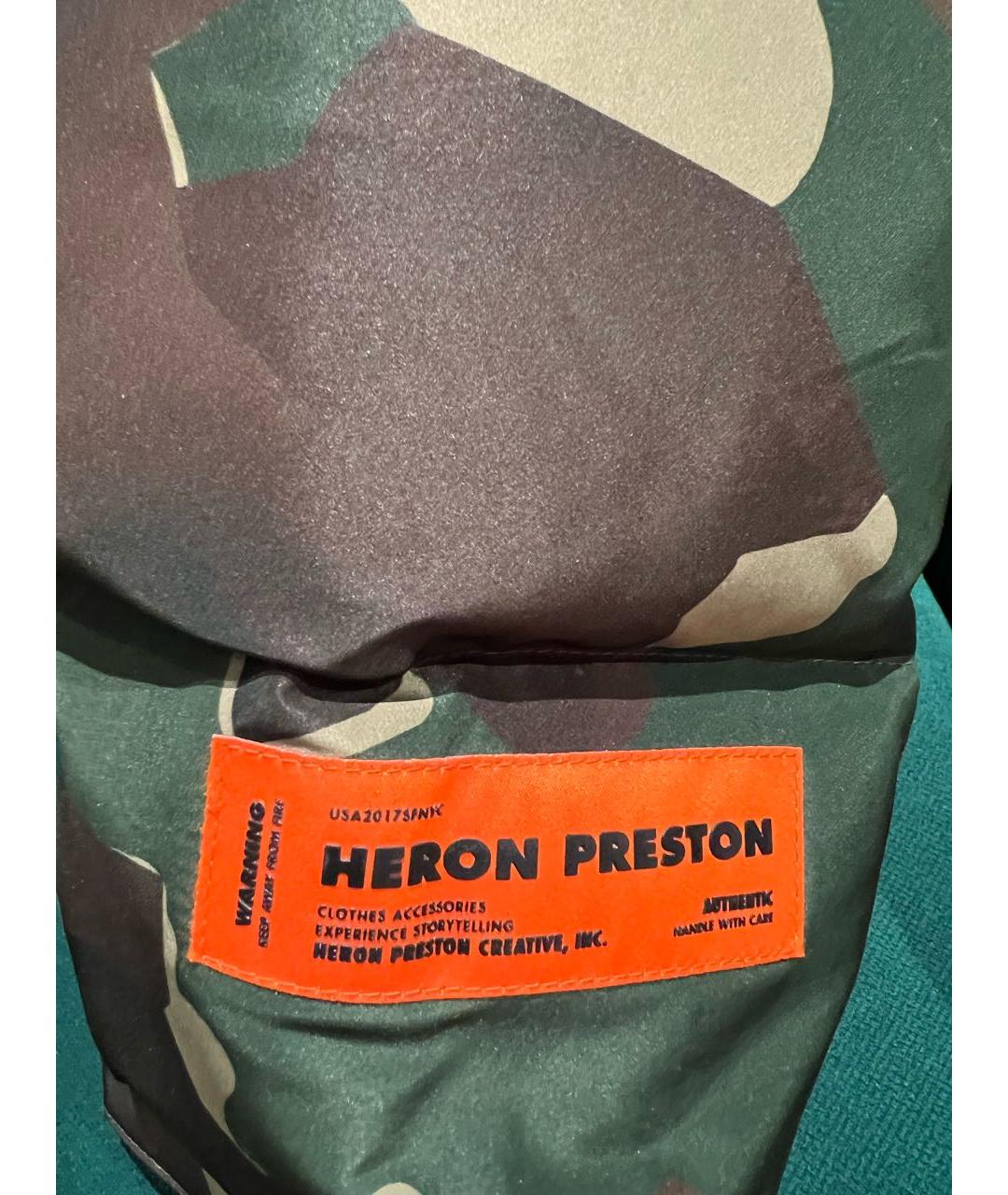 HERON PRESTON Хаки полиэстеровый пуховик, фото 3