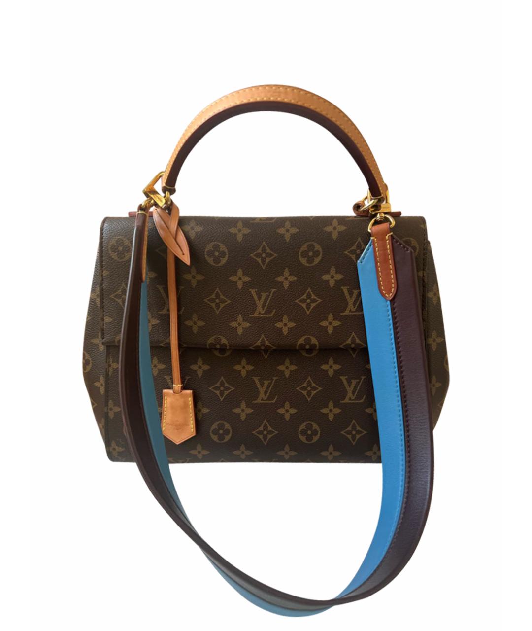 LOUIS VUITTON PRE-OWNED Коричневая кожаная сумка через плечо, фото 1