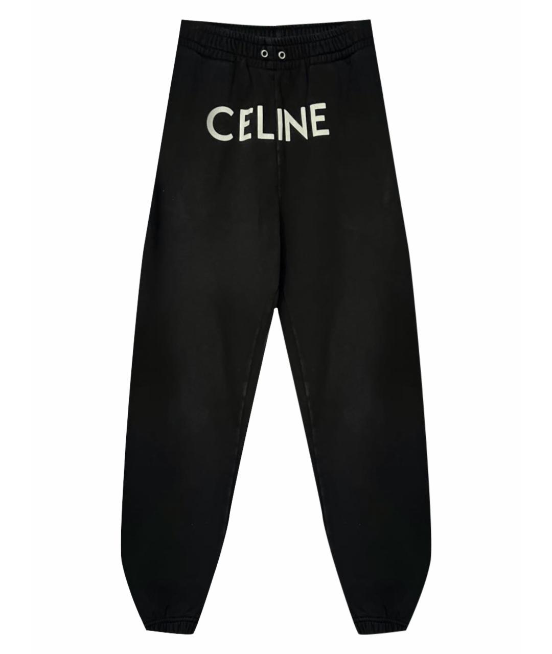 CELINE Черные хлопковые спортивные брюки и шорты, фото 1