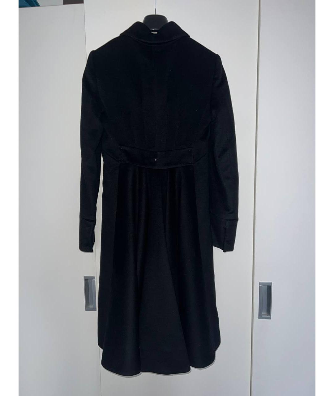 SPORTMAX Черное шерстяное пальто, фото 2