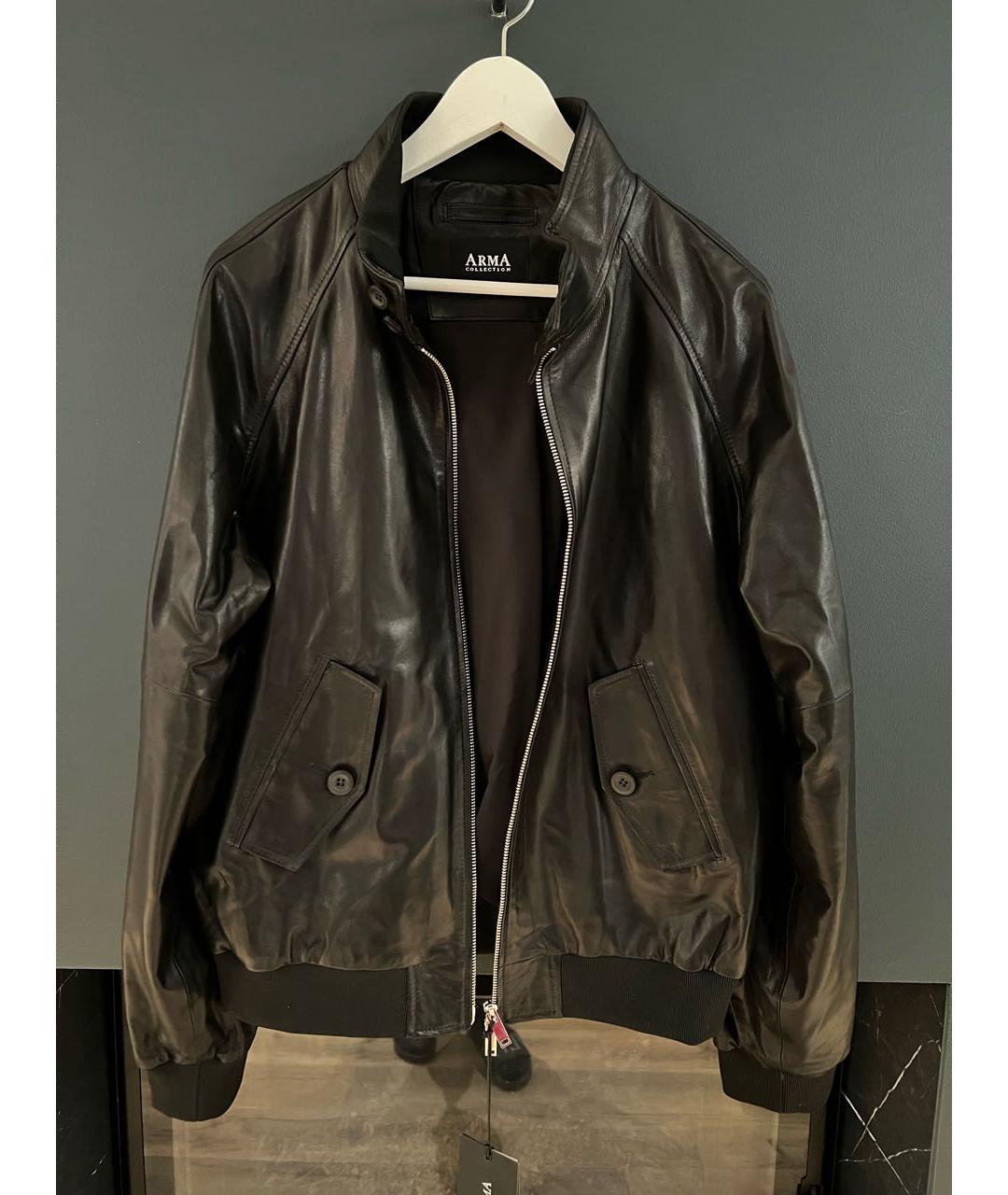 ARMA Черная кожаная куртка, фото 9