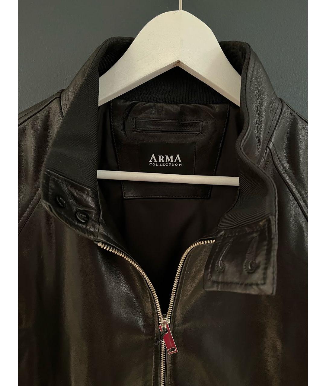 ARMA Черная кожаная куртка, фото 2