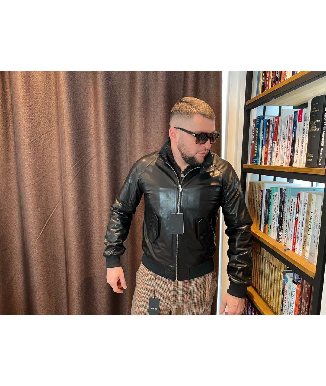 ARMA Черная кожаная куртка, фото 8