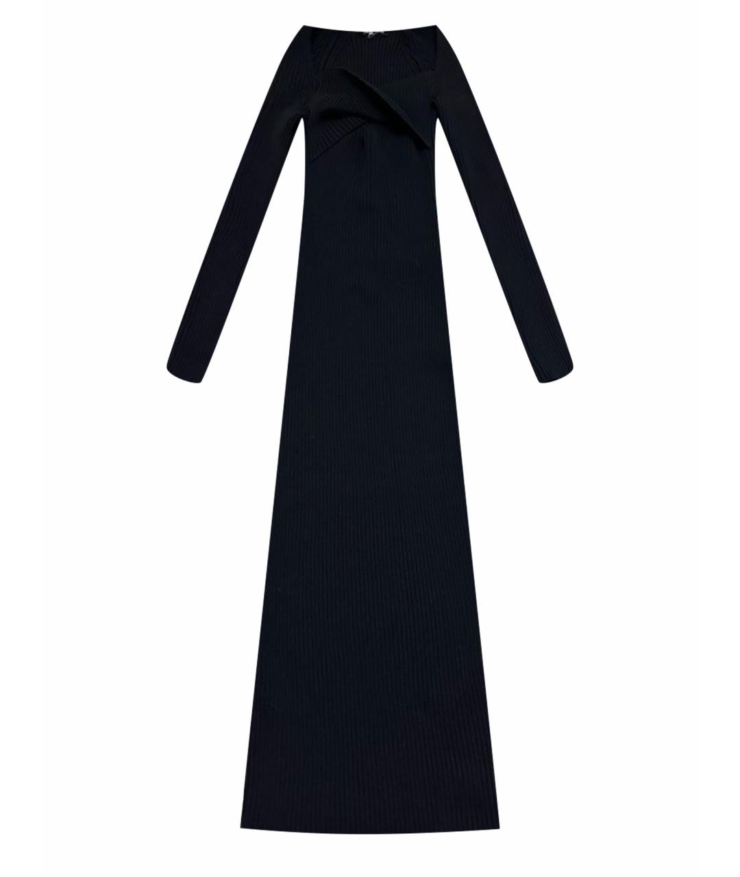 MRZ Черное хлопковое вечернее платье, фото 1