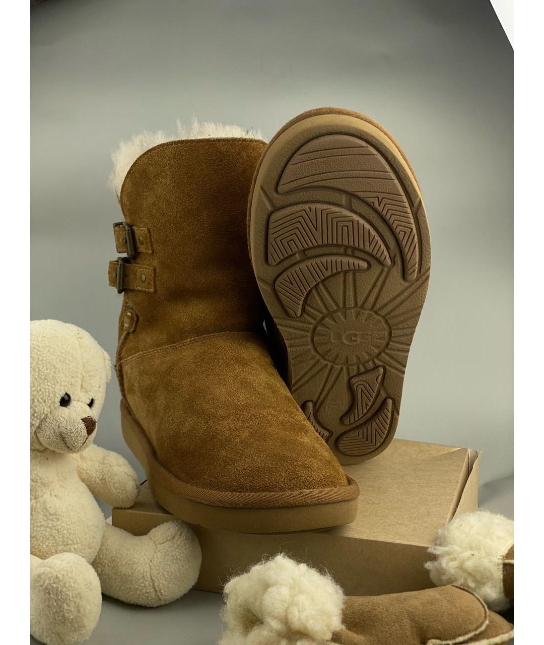 UGG AUSTRALIA Коричневые замшевые ботинки, фото 3