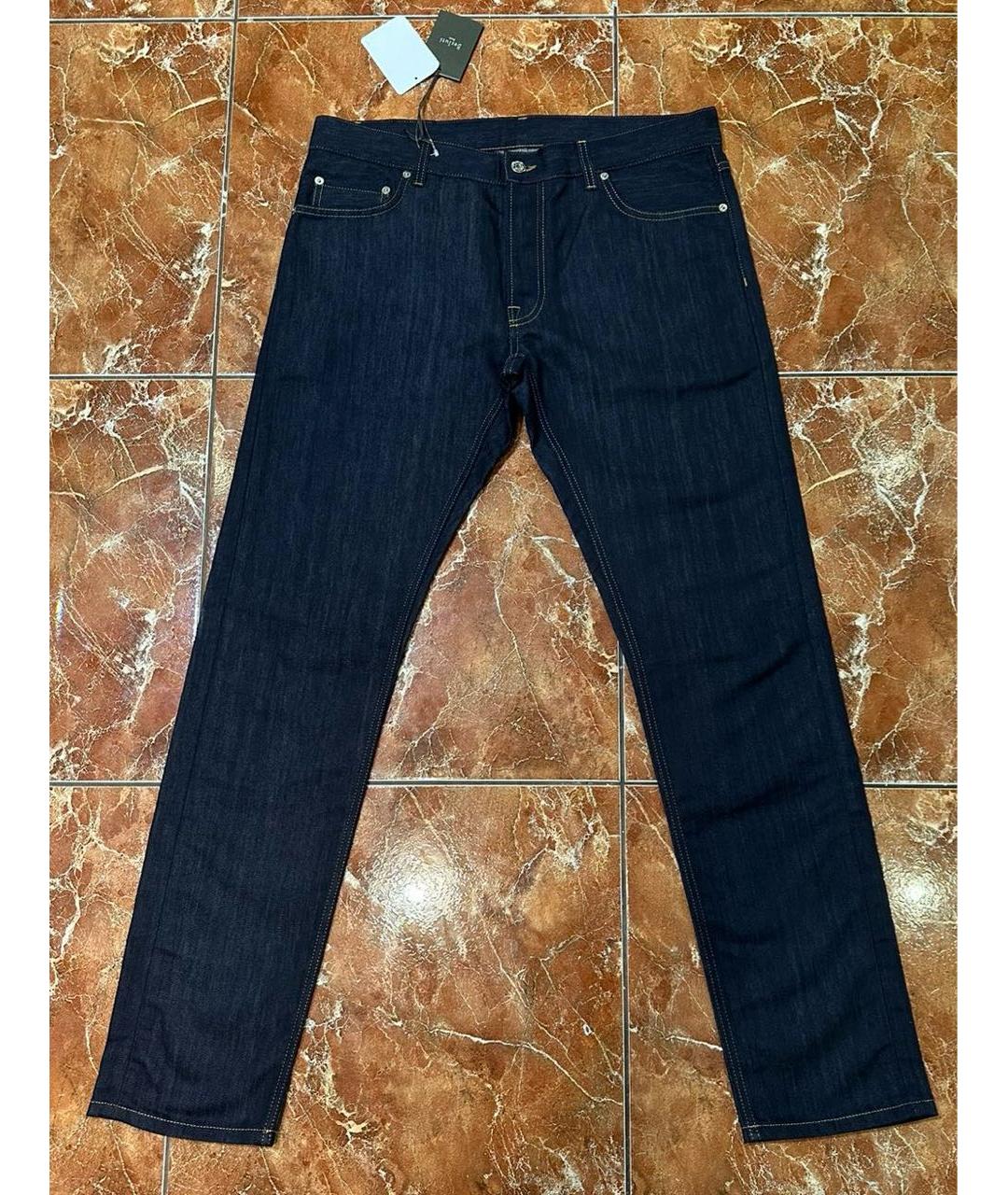 BERLUTI Темно-синие хлопковые джинсы, фото 2