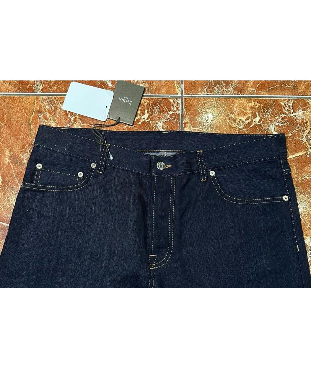 BERLUTI Темно-синие хлопковые джинсы, фото 6