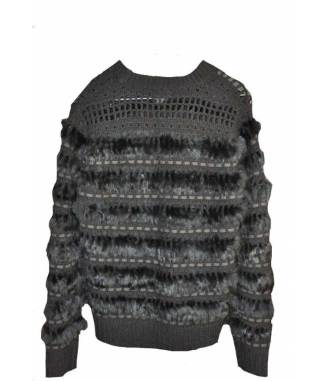 JUST CAVALLI Черный шелковый джемпер / свитер, фото 2