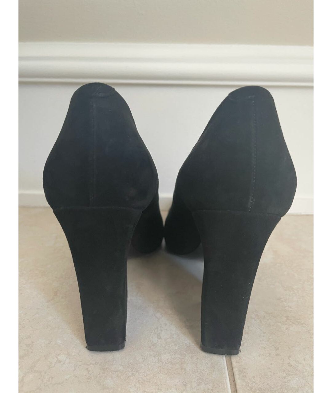 CELINE PRE-OWNED Черные замшевые туфли, фото 4