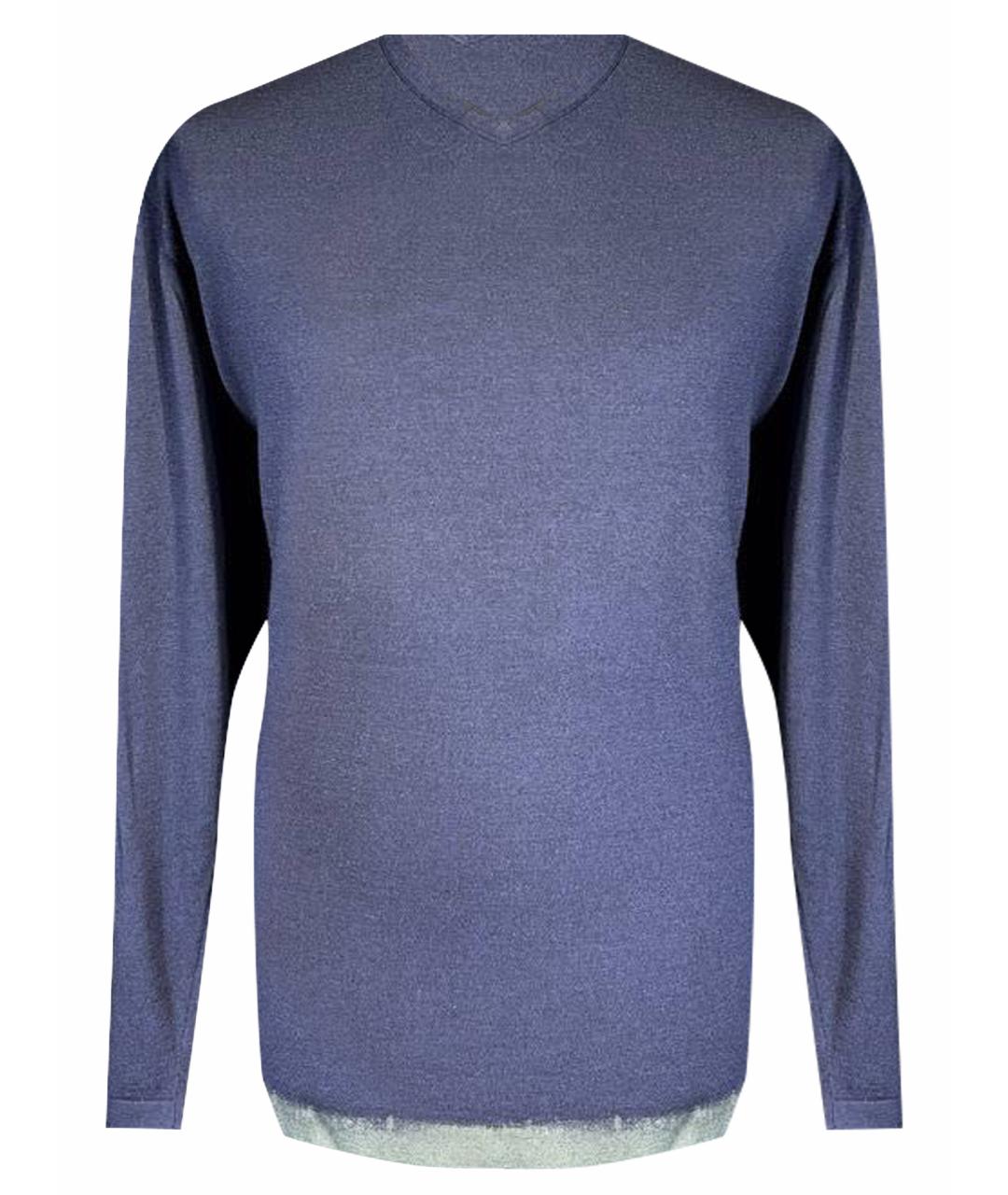 BERTOLO LUXURY MENSWEAR Темно-синий джемпер / свитер, фото 1