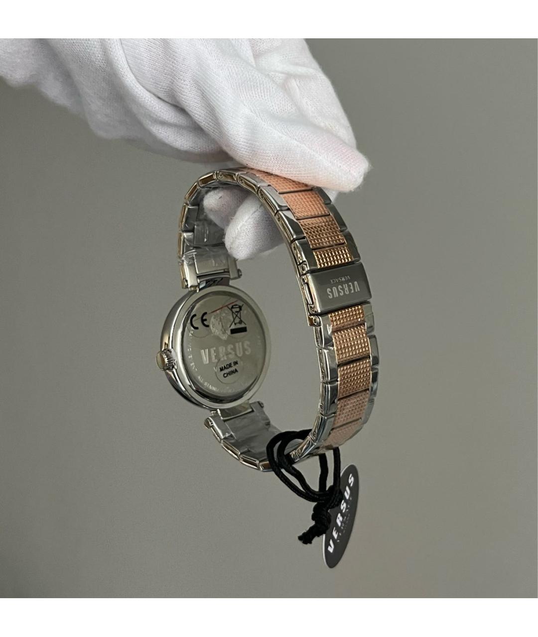 VERSUS VERSACE Серебряные стеклянные часы, фото 6
