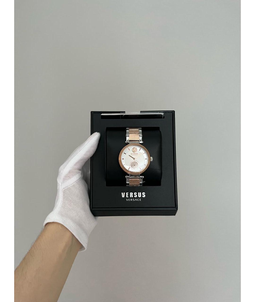 VERSUS VERSACE Серебряные стеклянные часы, фото 3