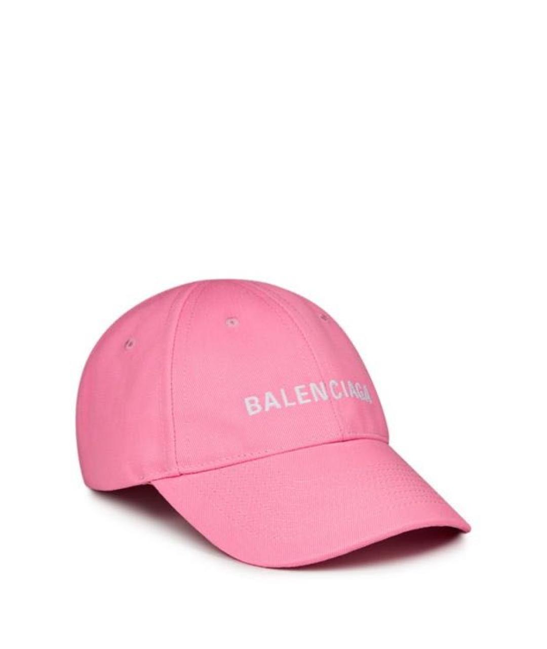 BALENCIAGA Розовая хлопковая кепка, фото 4