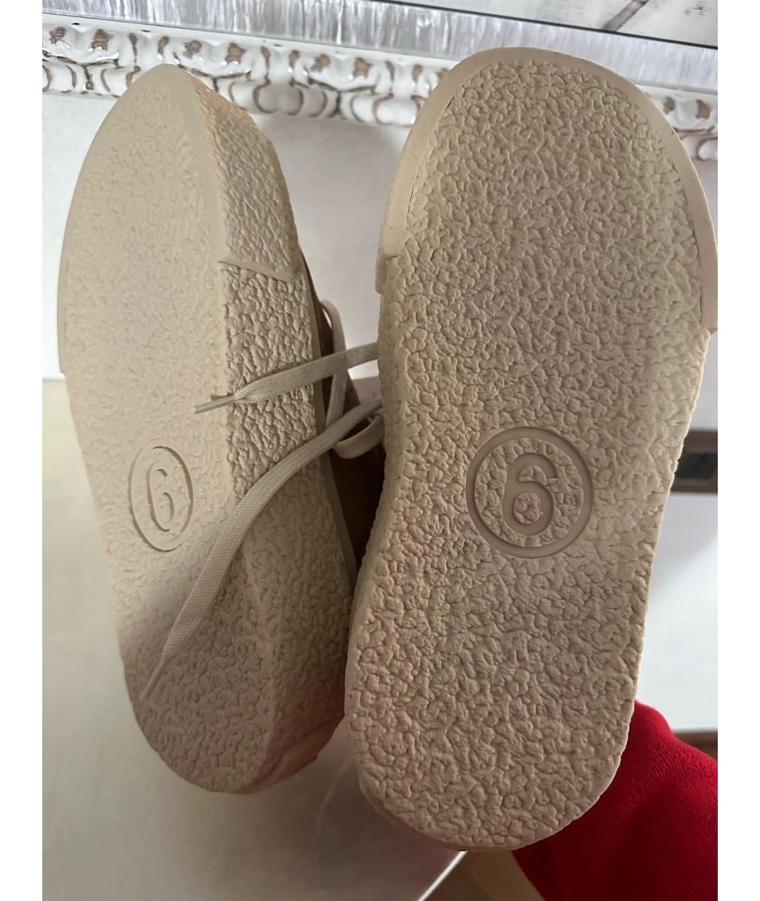 MM6 MAISON MARGIELA Коричневые замшевые кеды для женщин – купить