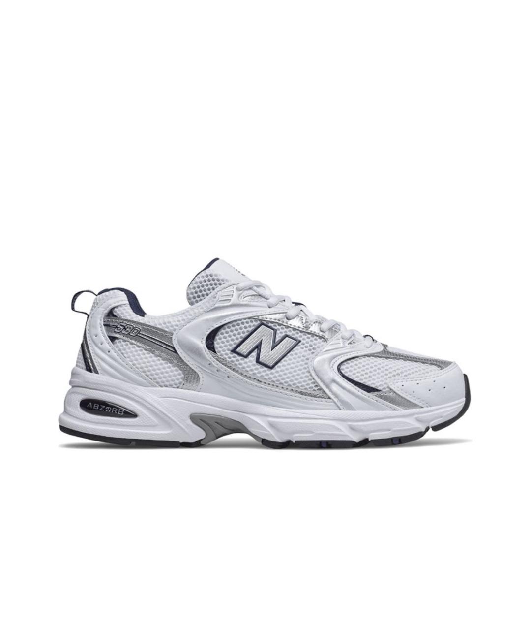 NEW BALANCE Белые текстильные кроссовки, фото 1