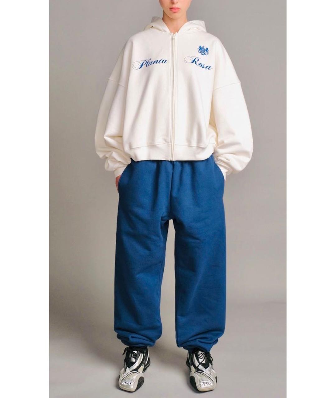 PLANTA ROSA Синие хлопковые спортивные брюки и шорты, фото 6