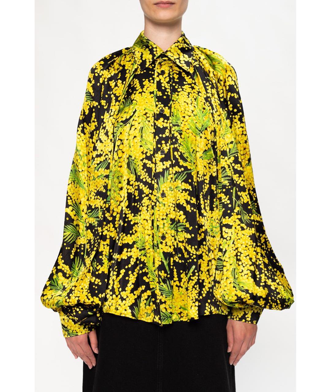 BALENCIAGA Шелковая блузы, фото 3
