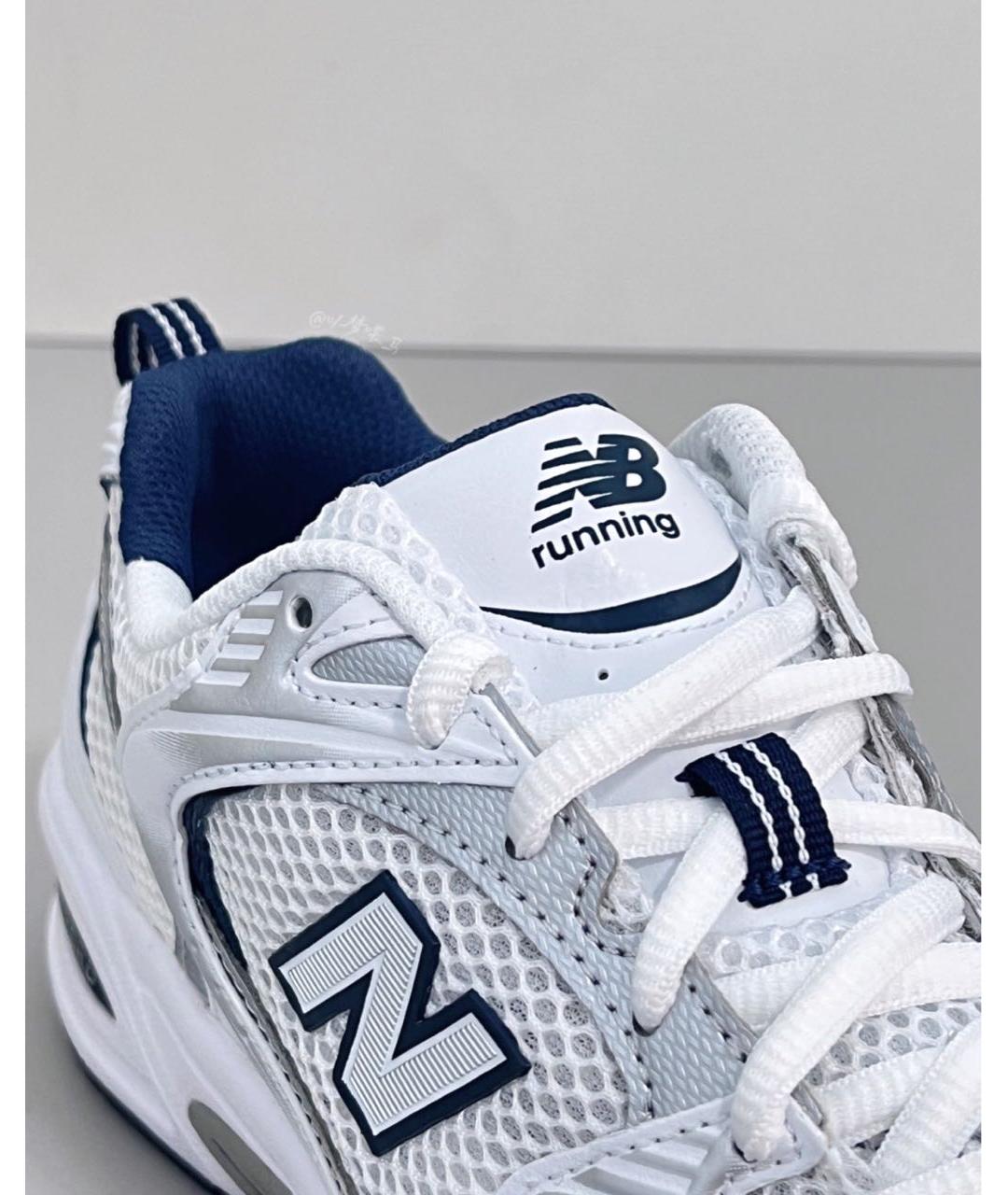 NEW BALANCE Белые текстильные низкие кроссовки / кеды, фото 4