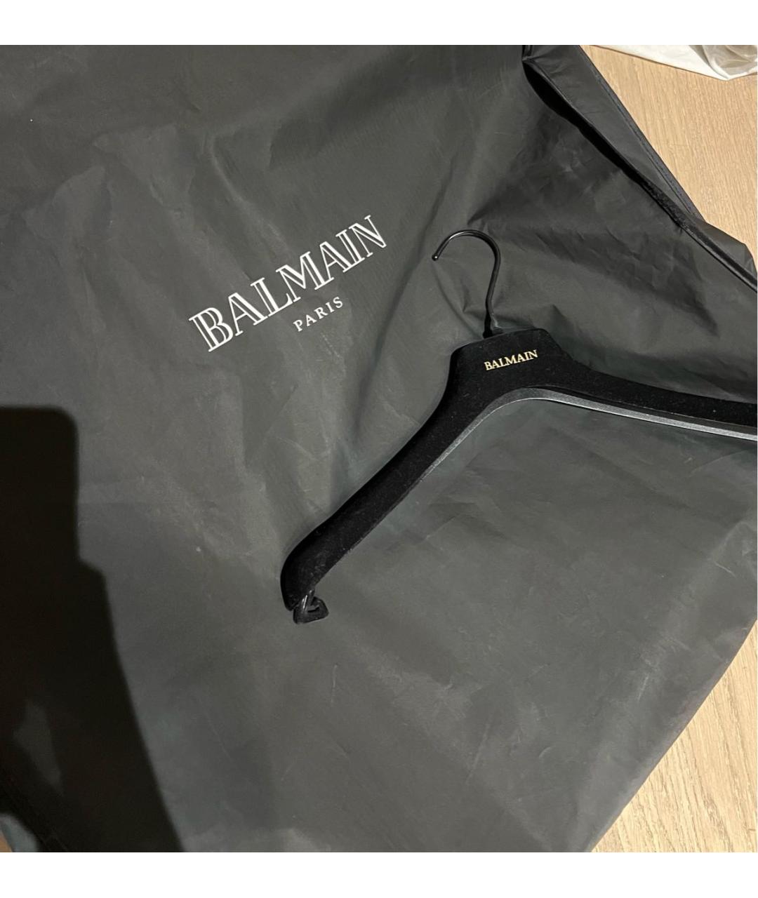 BALMAIN Черный хлопковый жакет/пиджак, фото 6