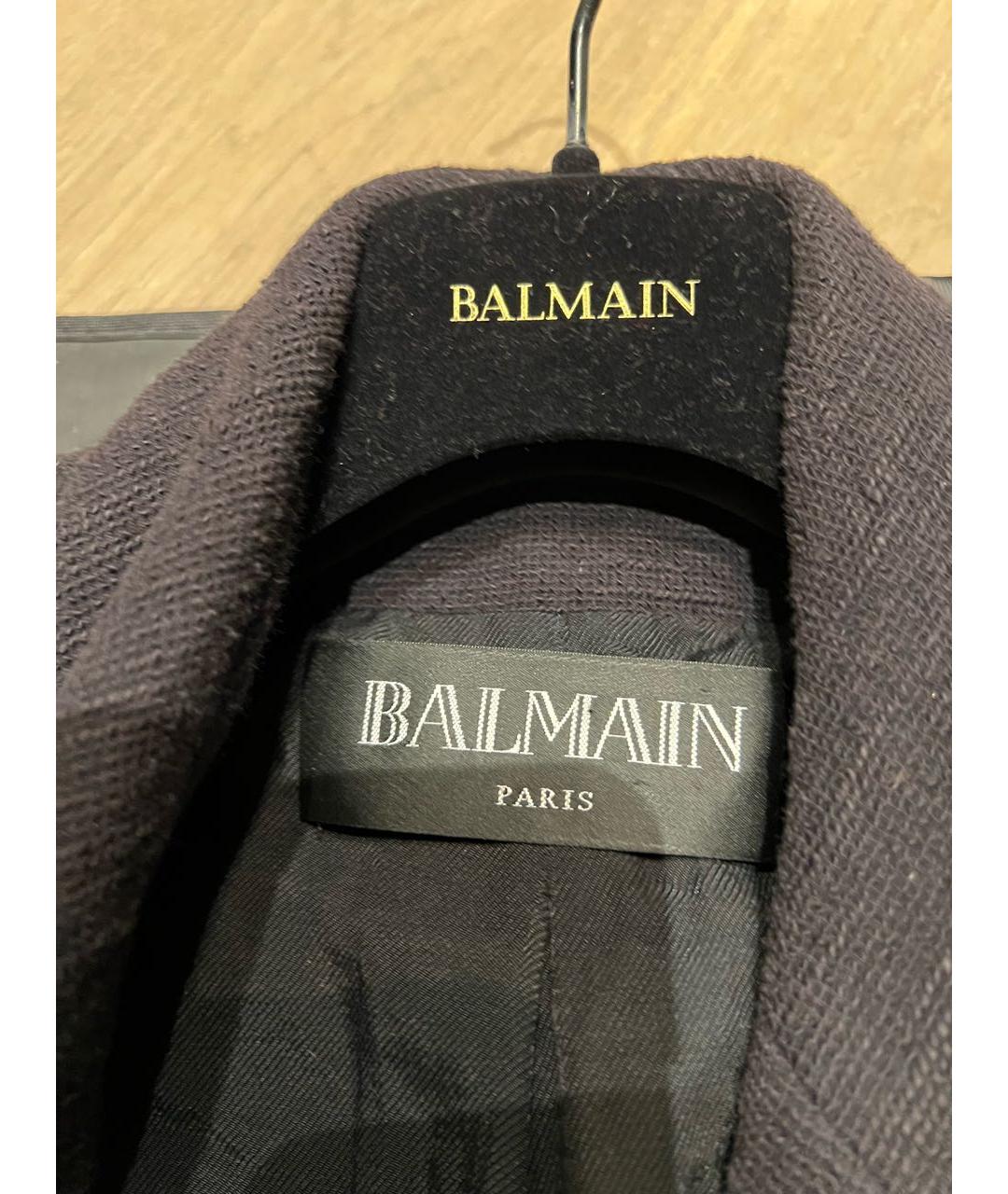 BALMAIN Черный хлопковый жакет/пиджак, фото 3