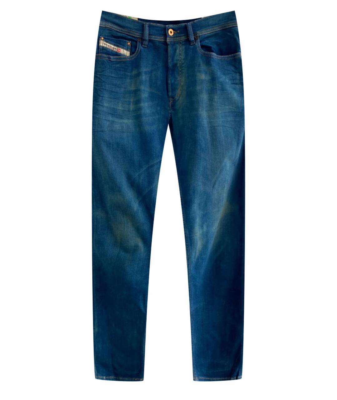 DIESEL Синие хлопковые джинсы скинни, фото 1
